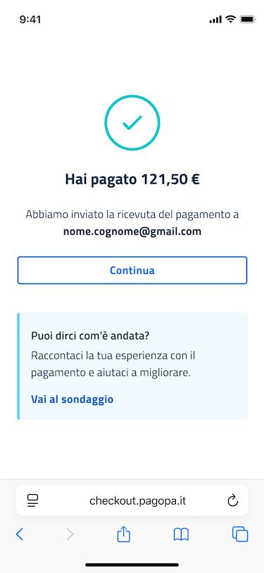 Ricevuta Pagamento